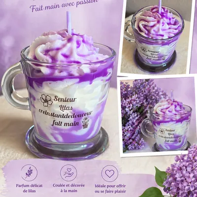 Bougie chantilly naturelle 